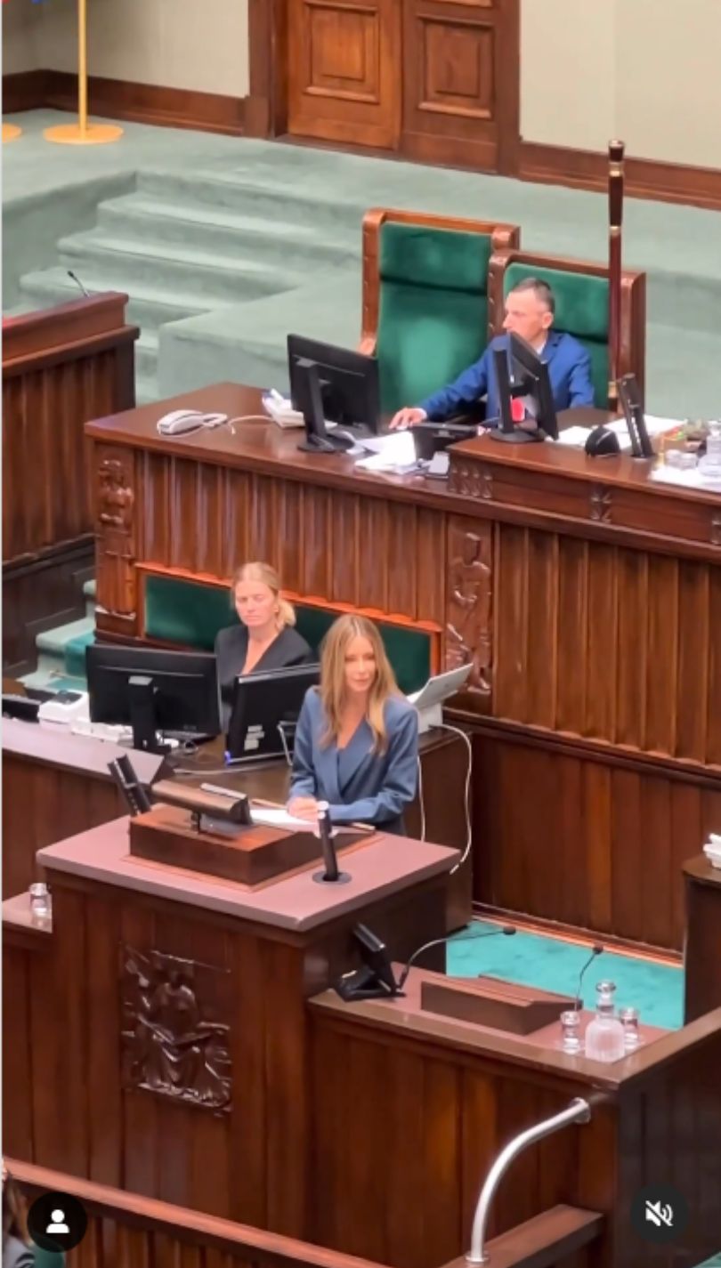 Małgorzata Rozenek pojawiła się w Sejmie