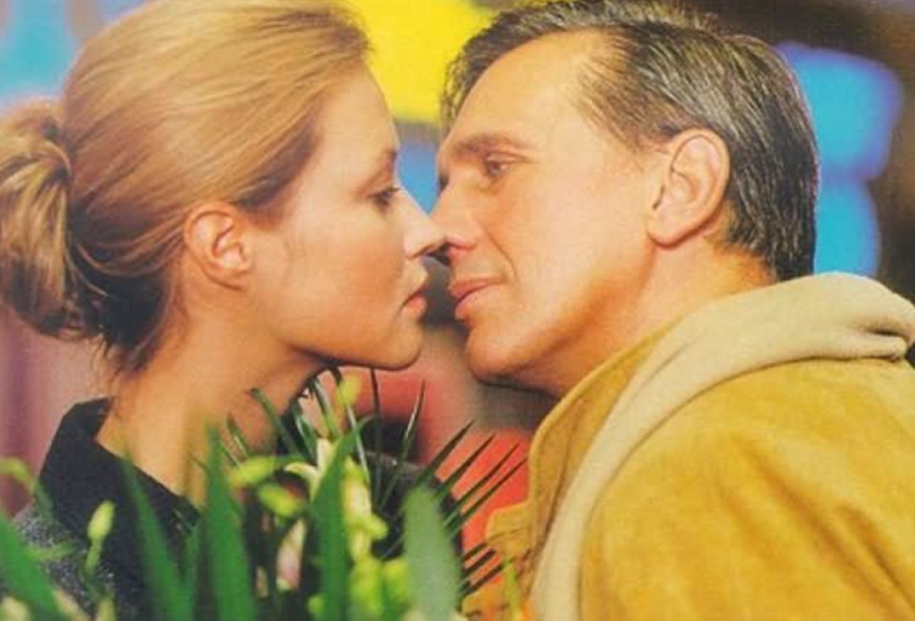 Agnieszka Wagner z Janem Englertem w filmie "Ciemna strona Wenus"
