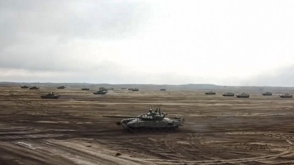 Amerykańscy dyplomaci mają opuścić Ukrainę. Na zdjęciu: rosyjsko-białoruskie manewry w obwodzie brzeskim 