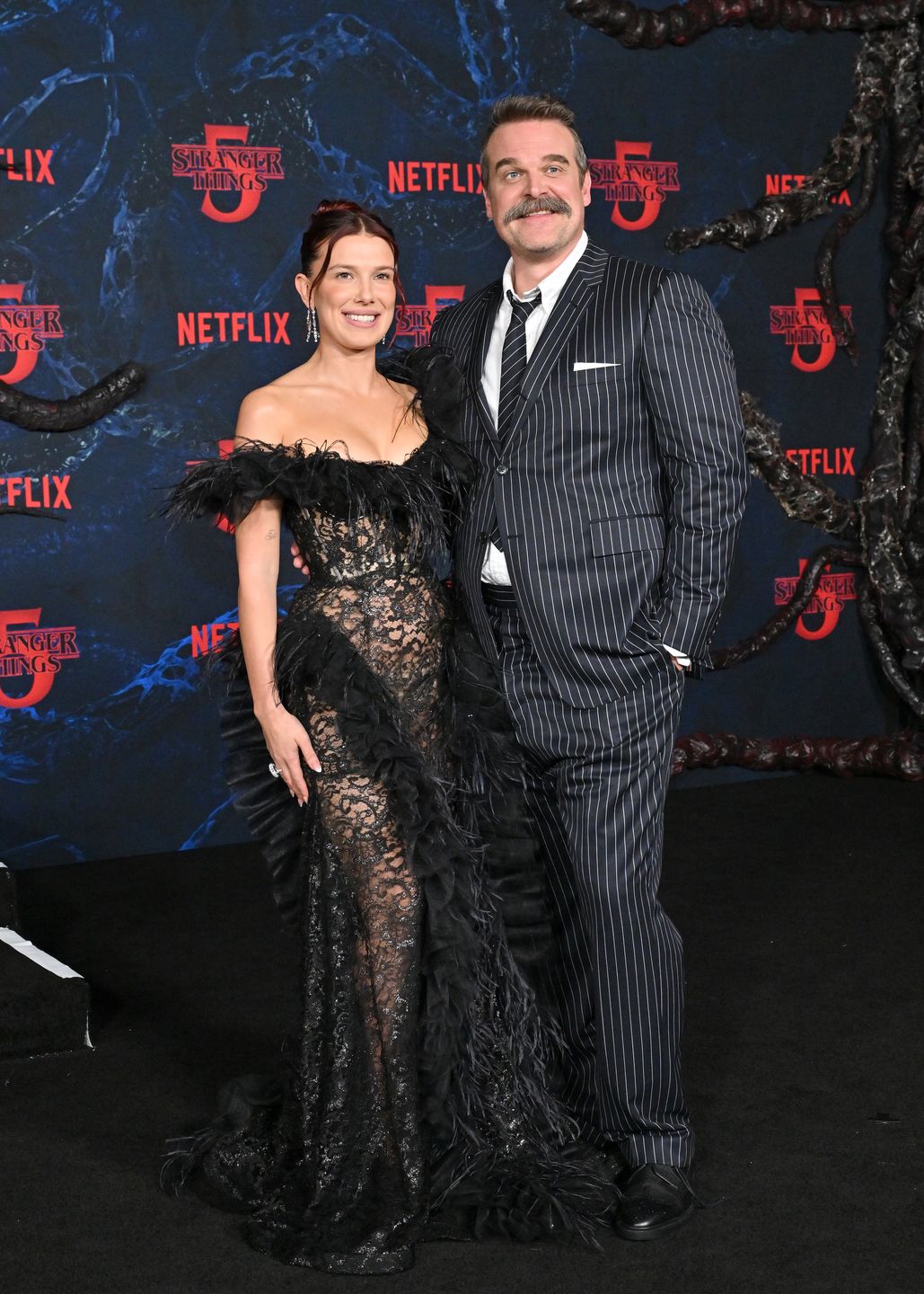 Millie Bobby Brown and David Harbour, listopad 202