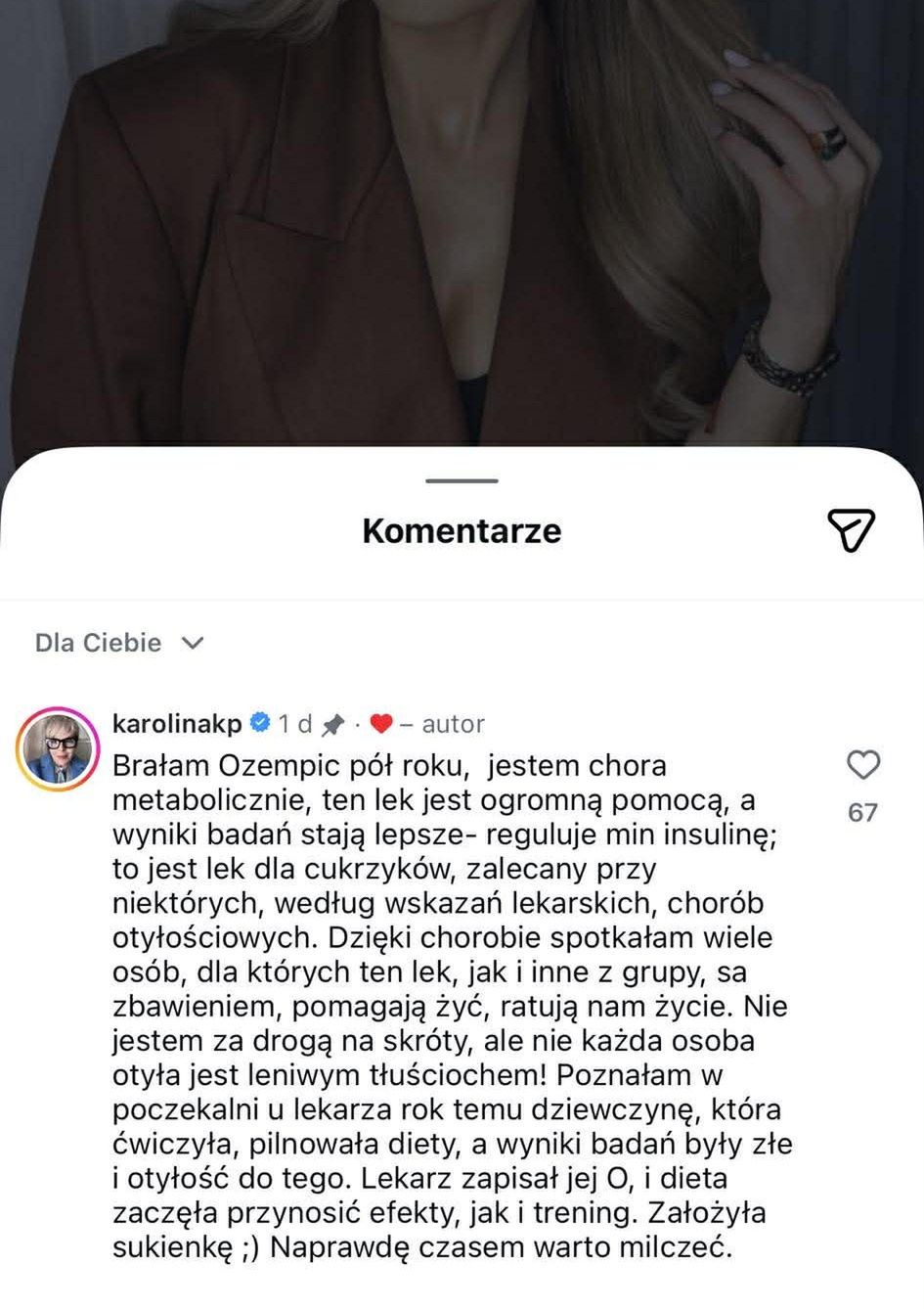 Karolina Korwin Piotrowska obruszyła się stanowiskiem Dody