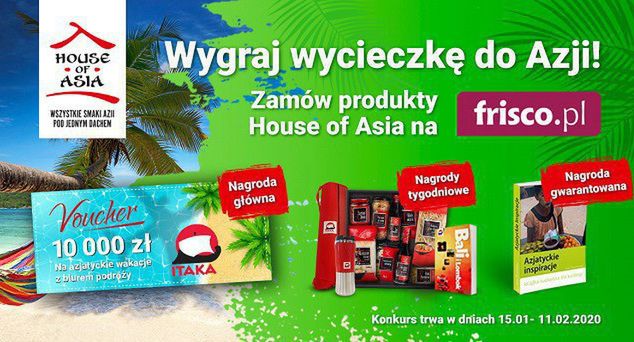 Voucher na wycieczkę do Azji w konkursie House of Asia