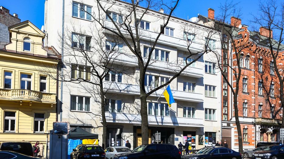 reporter_baza_2022-03
22.03.2022 Warszawa Aleja Szucha Ambasada Ukrainy  fot. Adam Burakowski/REPORTER
Adam Burakowski/REPORTER