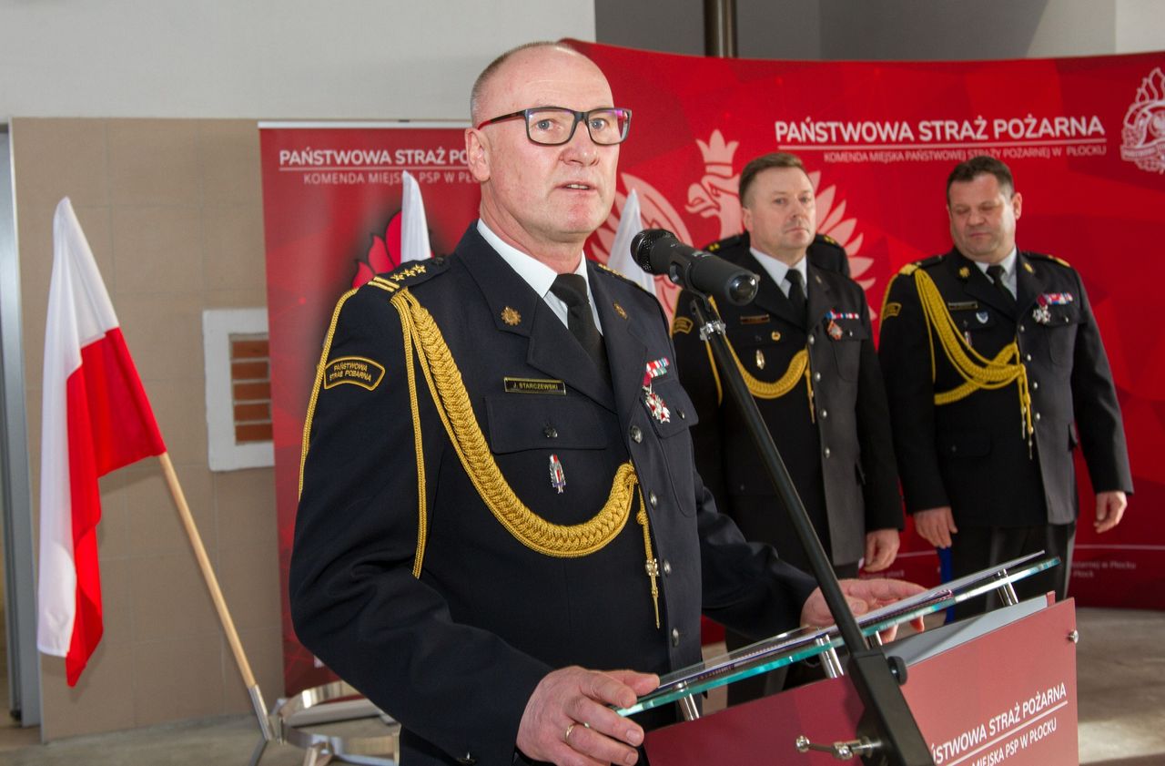 Zmiana w Komendzie Miejskiej PSP w Płocku. St. bryg. Jacek Starczewski na emeryturze!