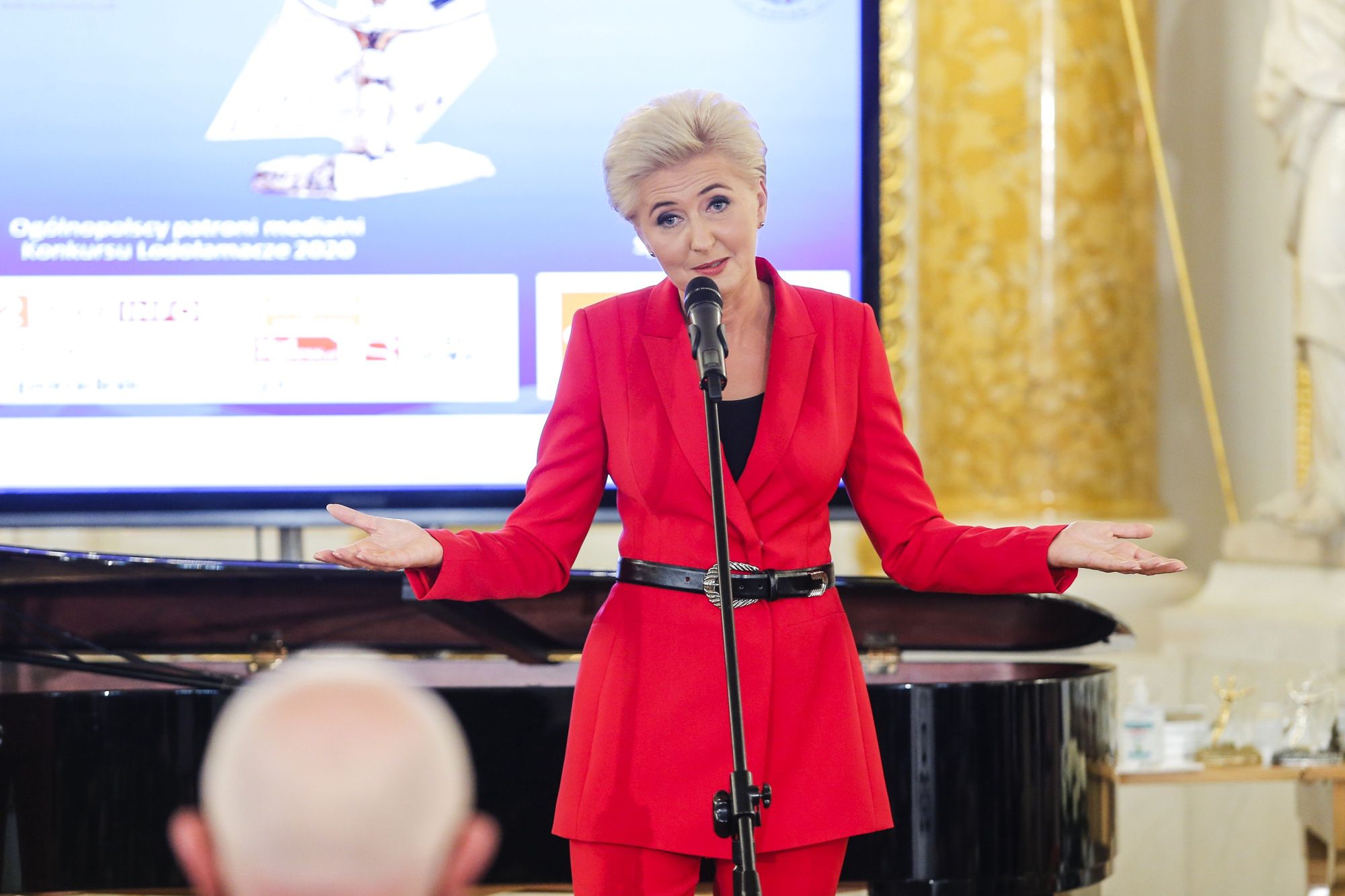 Agata Duda lubi mocne kolory