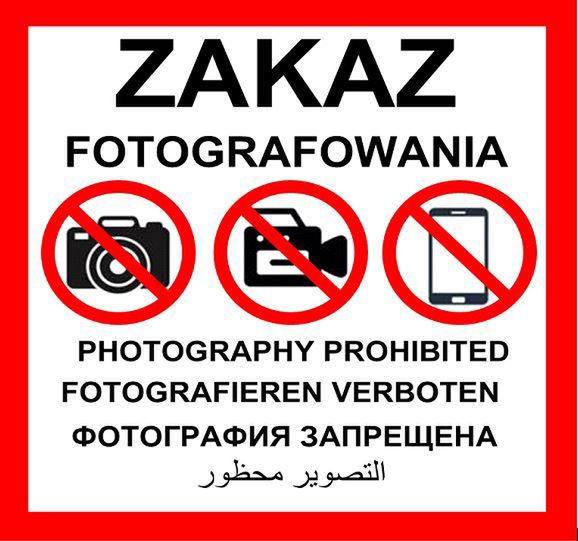 Zakaz fotografowania