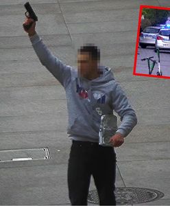 "Celował w powietrze i otoczenie". Groźne sceny w centrum miasta