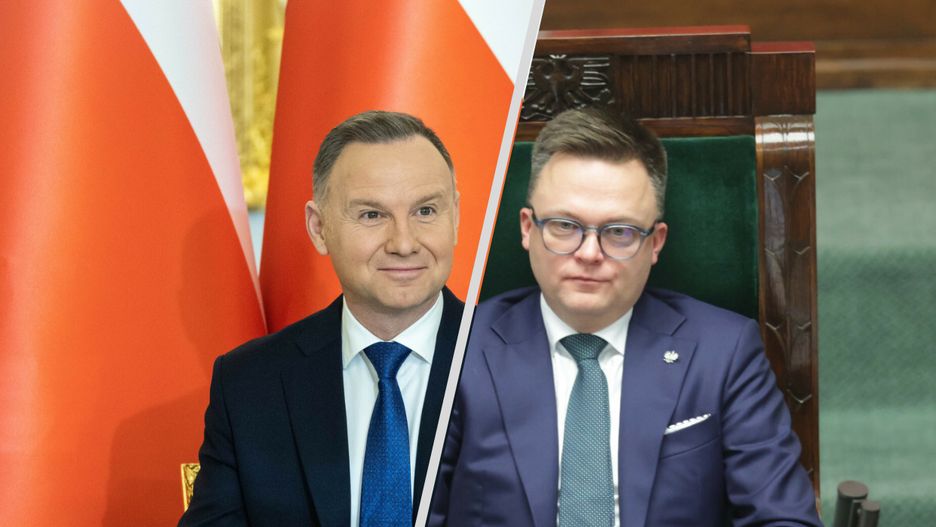 Andrzej Duda i Szymon Hołownia
