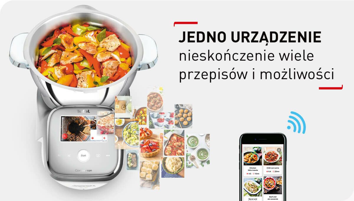 Robot wielofunkcyjny TEFAL FE937E i-Companion Touch XL 1550W z funkcją gotowania