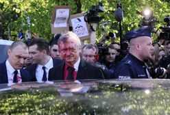 Ambasador oblany czerwoną cieczą. Jest reakcja rosyjskiego MSZ