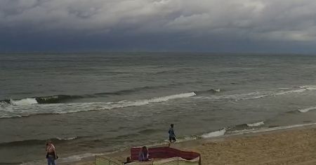 Była godz. 9:10. Ujęcia z plaży w Grzybowie