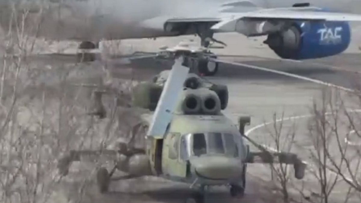 Rosjanie wysadzili własny helikopter. Nagranie z eksplozji obiegło sieć