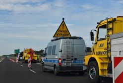 Autostrada A4. Motocyklista upadł, przejechał po nim samochód