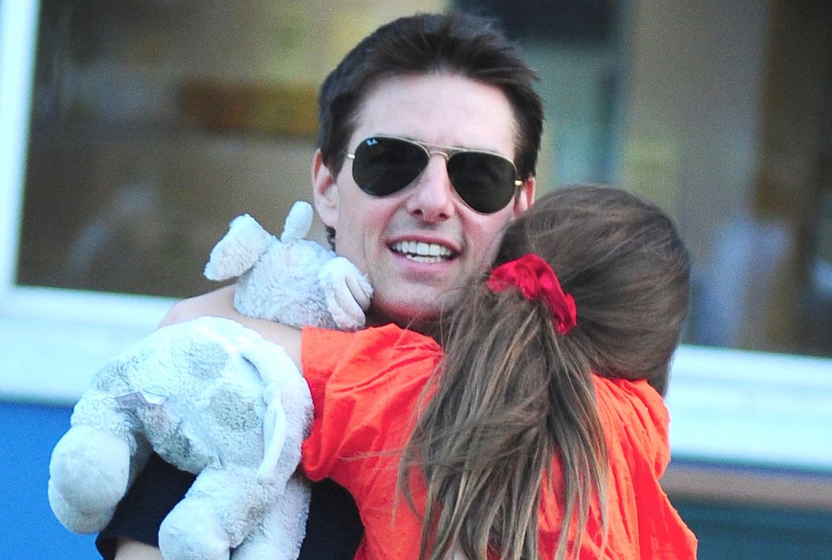 Tom Cruise z córką w 2010 r.
