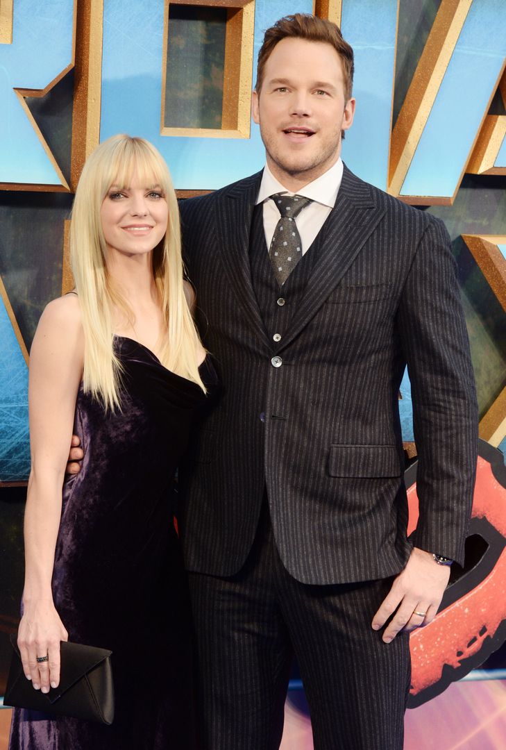 "Guardians of the Galaxy Vol. 2" - European Gala Screening - ArrivalsLONDON,UNITED KINGDOM - APRIL 24: Anna Faris and Chris Pratt attend the European Gala Screening of "Guardians of the Galaxy Vol. 2" at Eventim Apollo on April 24, 2017 in London, United Kingdom. (Photo by Rune Hellestad - Corbis/Corbis via Getty Images)Rune Hellestad - Corbis