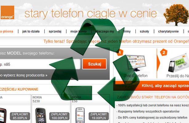 Recykling w Orange - jak pozbyć się zbędnego telefonu? (fot.: Orange)