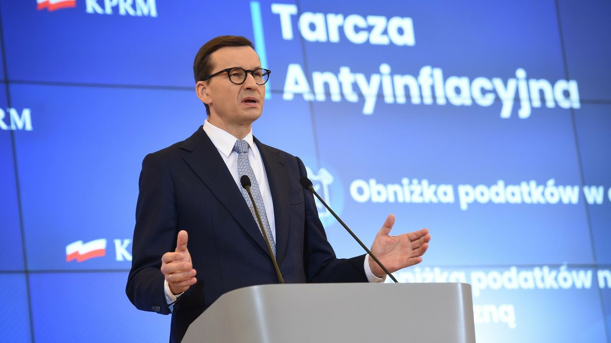 Konferencja prasowa premiera Mateusza Morawieckiego ws. inflacji