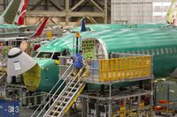 Boeing Co. Holds 737 Max Software And Training Update Briefing
A Boeing Co. 737 Max airplane sits on the production line at the company's manufacturing facility in Renton, Washington, U.S., on Wednesday, March 27, 2019. Boeing said it was agonizingly close to a software fix for its 737 Max jetliner when an Ethiopian Airlines jet plunged to the ground March 10, the second deadly crash in less than five months. Photographer: David Ryder/Bloomberg via Getty Images
Bloomberg
U.S.A., Americas, USA, US, Airplanes, Best Photo, TOPNEWS, Best Photos, Business Finance and Industry, Transportation, Washington