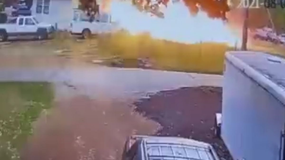 Samolot uderzył w dom 