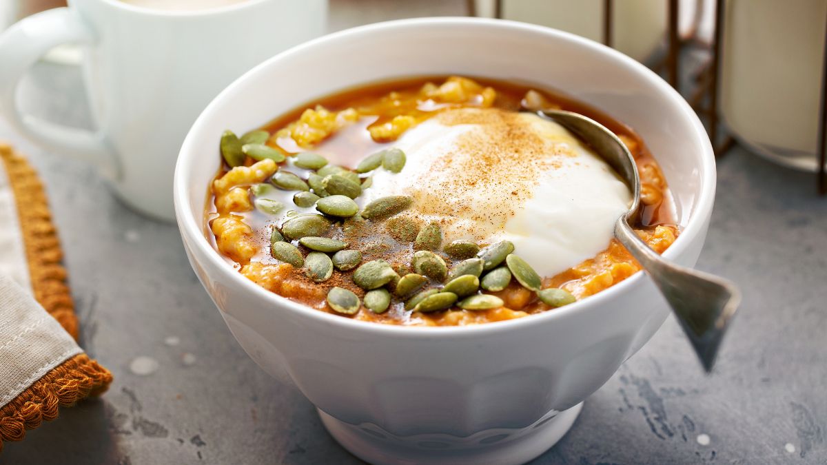 Jesienna owsianka z dynią poleca się na cały okres grzewczy!