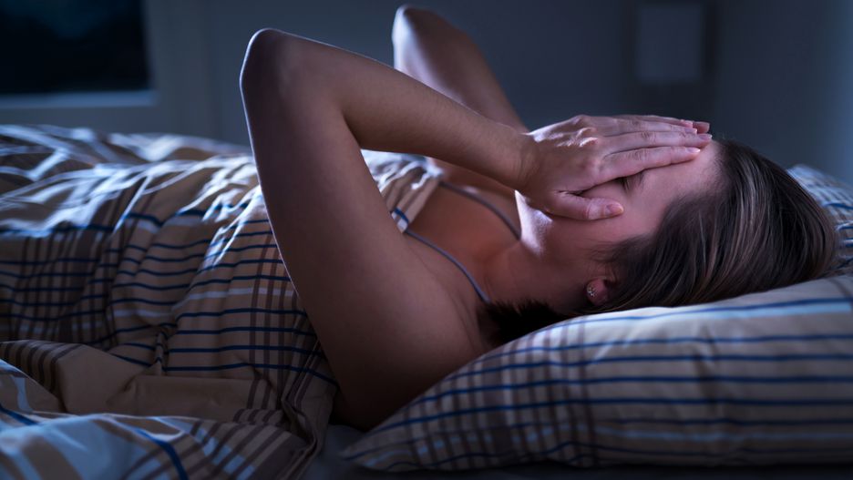 Insomnia, sleep apnea or stress concept. Sleepless woman awake and covering face in the middle of the night. Lady can't sleep. Nightmares or depression. Suffering from headache or migraine.
anxiety, apnea, asleep, awake, bad, bed, can't, cover, dark, depression, difficulty, disorder, dream, exhausted, exhaustion, face, fall, fatigue, fear, frustrated, girl, hand, headache, hurt, insomnia, lack, lady, lying, night, nightmare, pain, person, problem, restless, sad, scared, sick, sleep, sleepless, sleepy, stress, time, tired, trouble, trying, unable, unhappy, up, woman, worry