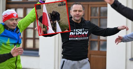 Gorąco na wiecu Nawrockiego. Interweniowała policja i straż miejska