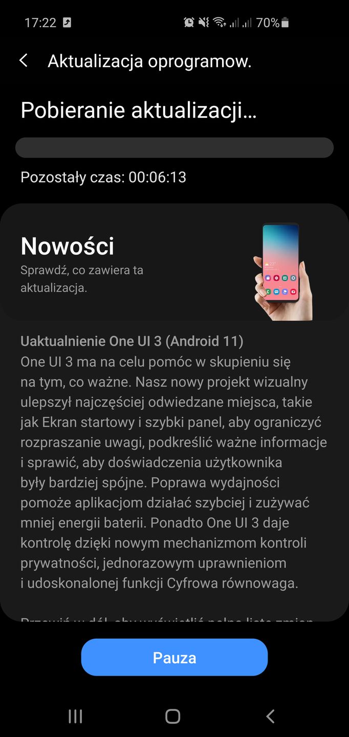 Android 11 na Samsungu Galaxy S10. Aktualizacja do One UI 3 jest już dostępna w Polsce 2