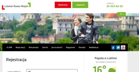 Ruszyła rejestracja w systemie Lubelski Rower Miejski