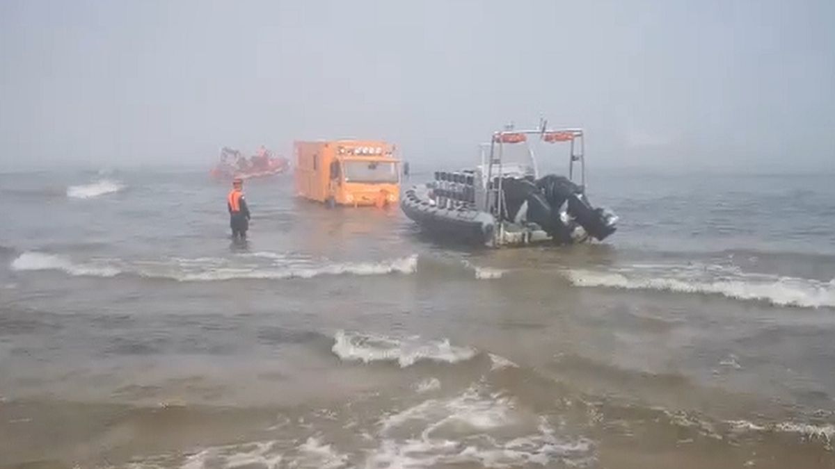 Ciężarówka w Morzu Bałtyckim. Nietypowe zdarzenie