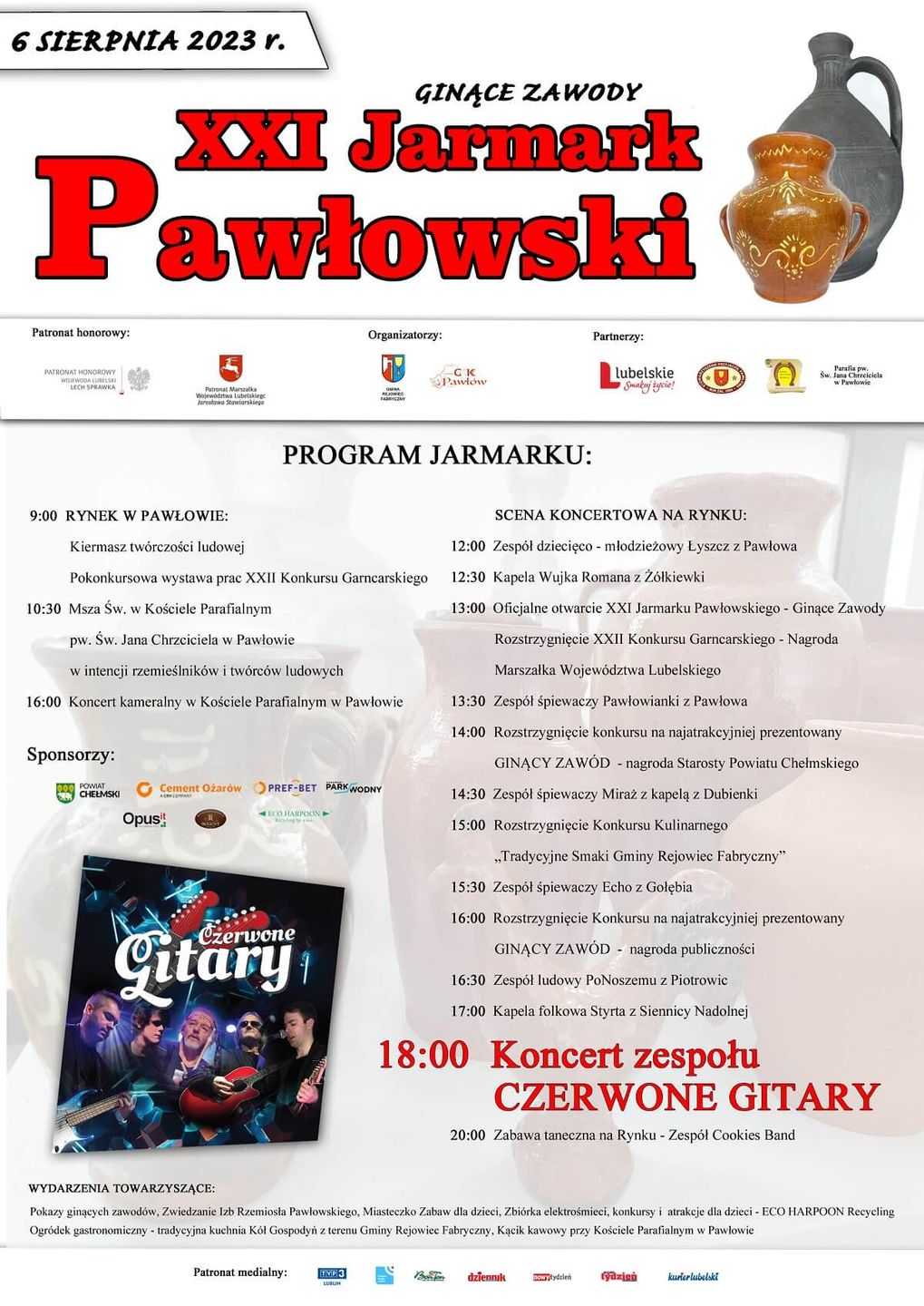 Jarmark Pawłowski 2023 - plakat, program wydarzenia