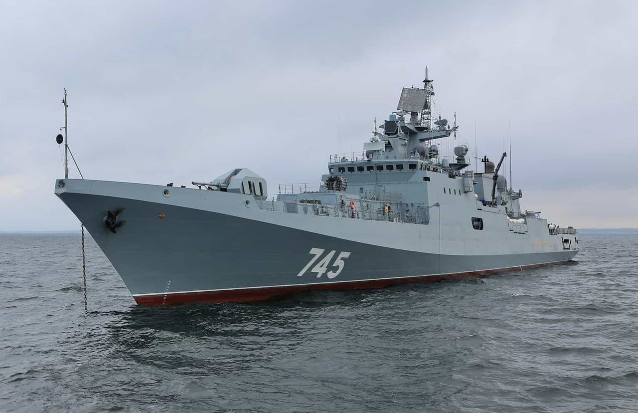 The frigate Admiral Grigorovich with hull number 745