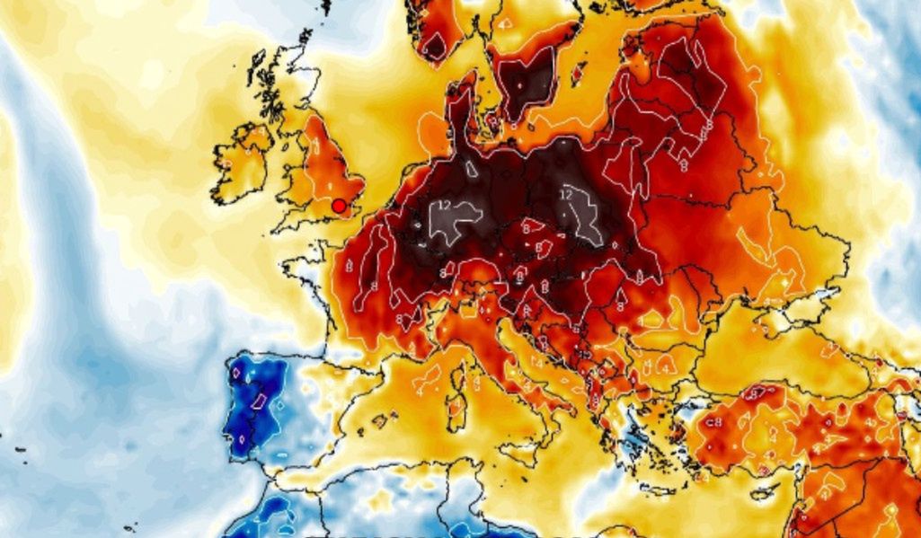 Pogoda na wrzesień. Będzie upalnie (fot. Wxcharts)