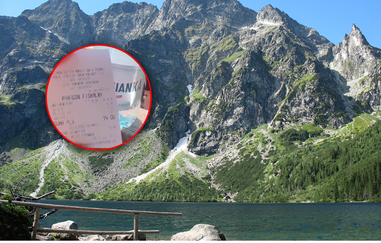 "Najdroższa mineralna w życiu". Zdjęcie z Morskiego Oka