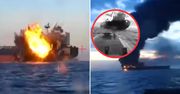 Potężny atak na Morzu Czarnym. Nagranie z uderzenia w tankowce Rosji
