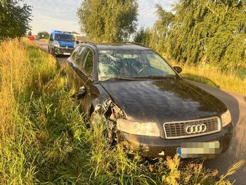 Żeradź: Tragiczny wypadek o poranku. Kierujący audi wjechał w rowerzystę, 46-latek zginął na miejscu