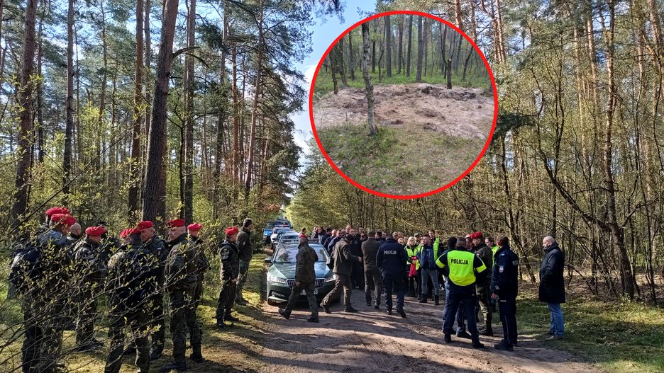Kilkadziesiąt osób ruszyło na poszukiwania szczątków obiektu w lesie pod Bydgoszczą