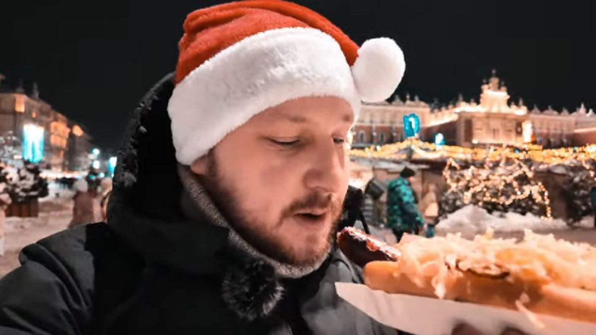 Na sam koniec Wiaczesław zamówił sobie...hot doga!