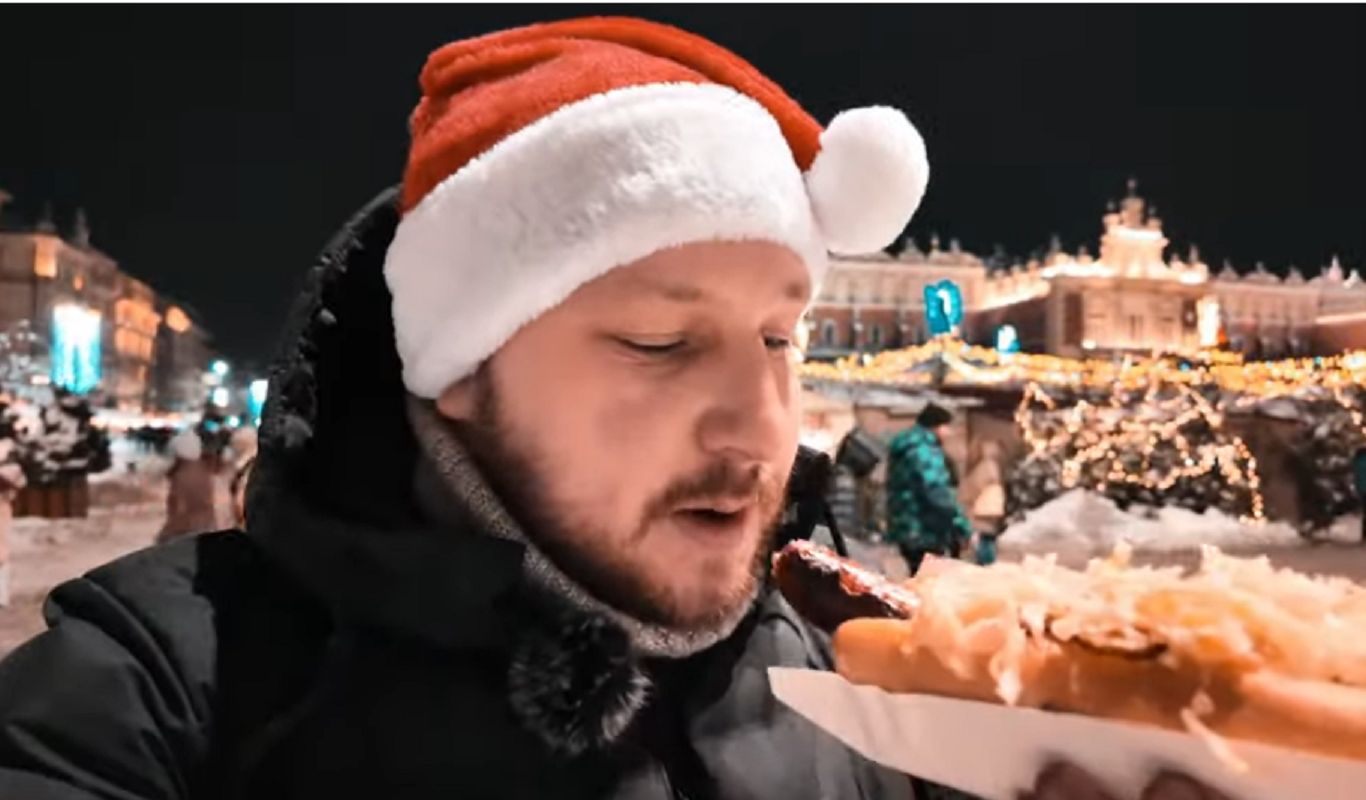 Na sam koniec Wiaczesław zamówił sobie...hot doga!