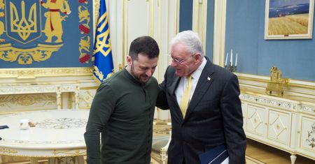 Zełenski spotkał się z gen. Kellogiem. Oświadczenia dla prasy nie będzie
