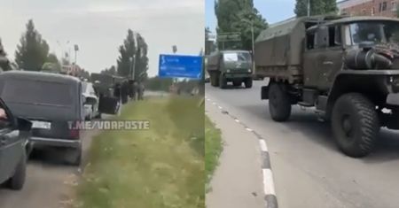 Droga wojsk Kadyrowa. Mieli ratować Rosję, utknęli w korku