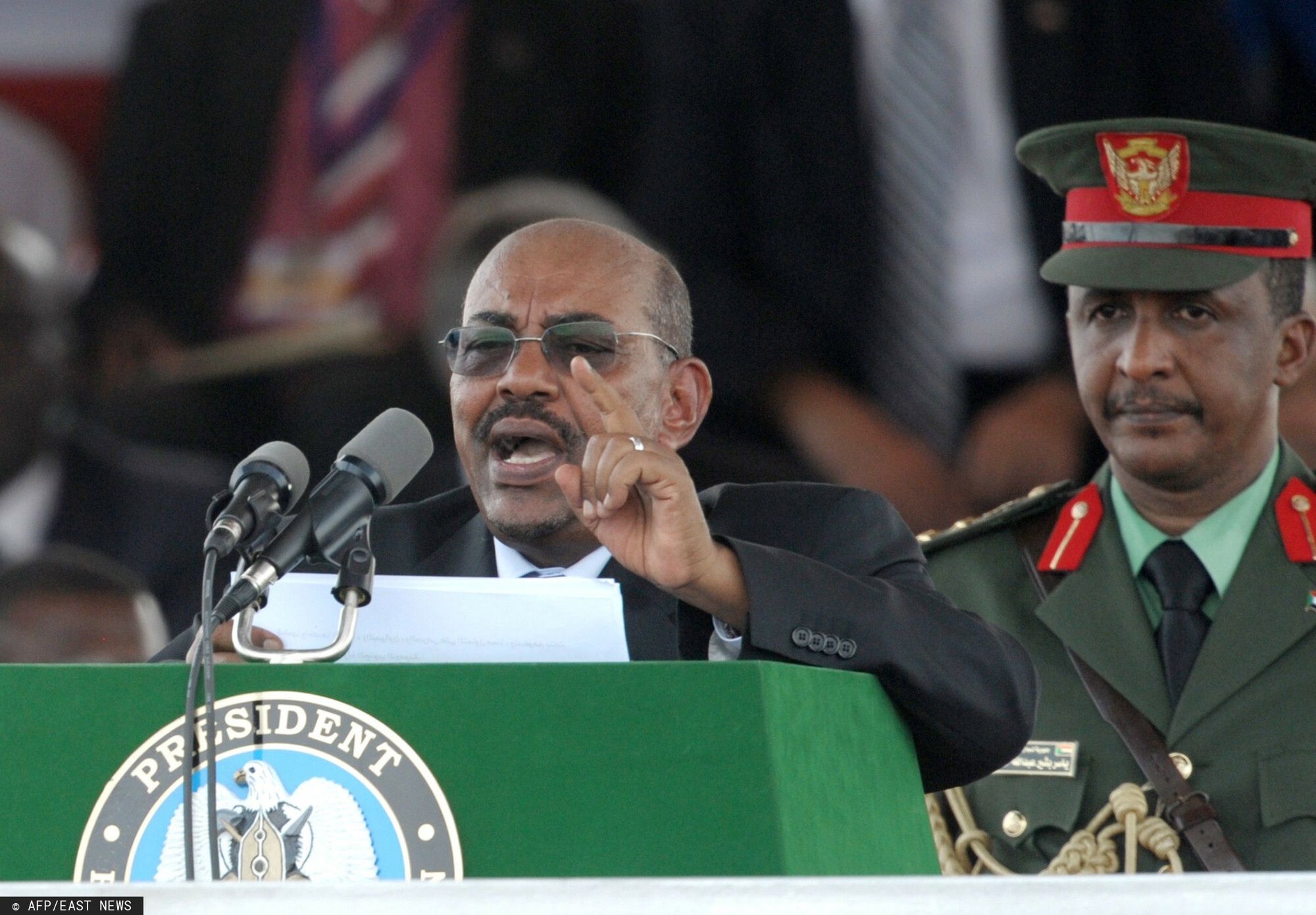 Rok 2011, ówczesny prezydent Sudanu Omar al-Baszir