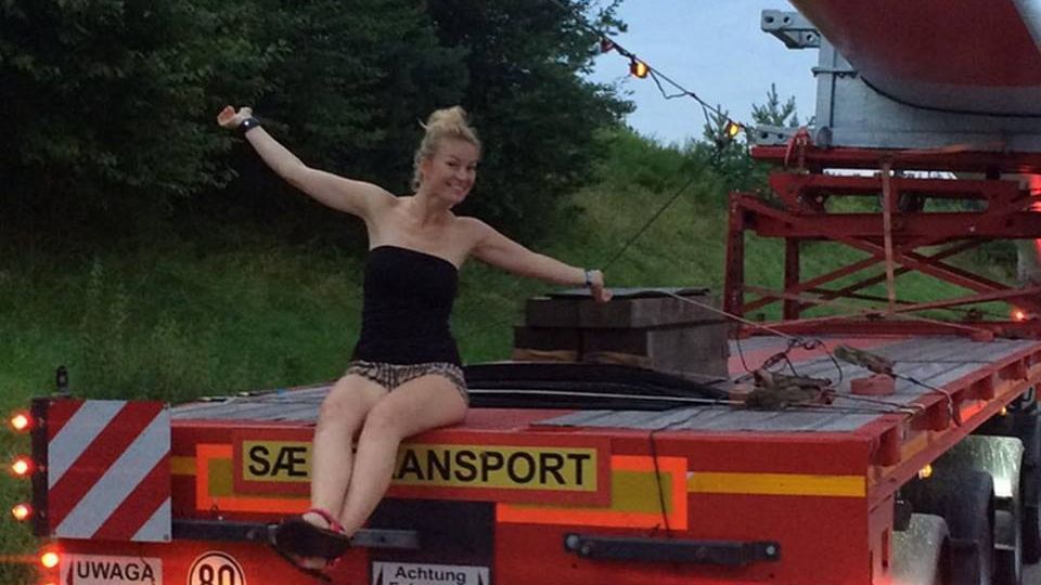 Pani Iwona Blecharczyk zajmuje się też transportem wielkogabarytowym