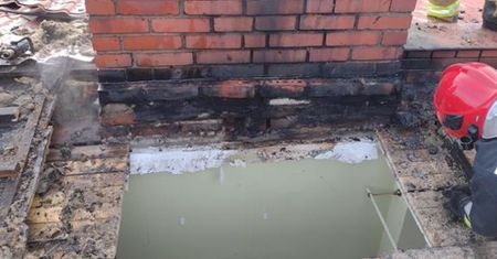 Pożar dachu w budynku jednorodzinnym w Kunowie