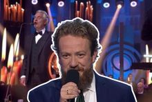 Mateusz Matyszkowicz na tle kadru z „Cudu Życia”, fot. TVP