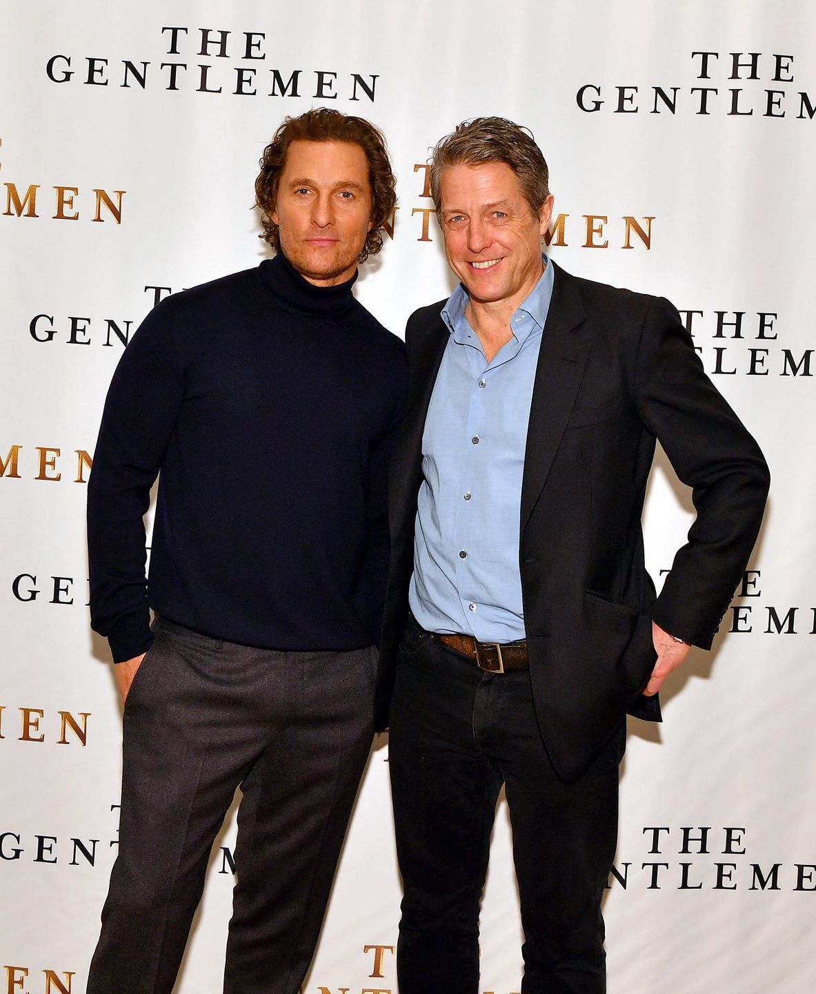 Matthew McConaughey i Hugh Grant, Nowy Jork, styczeń 2020 r.