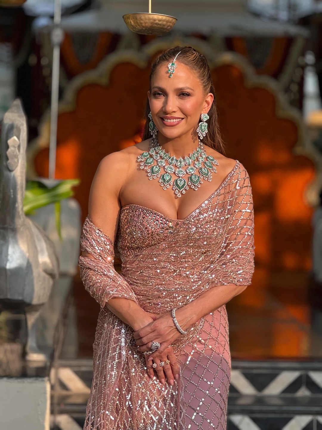 Jennifer Lopez na weselu miliardera w Indiach
