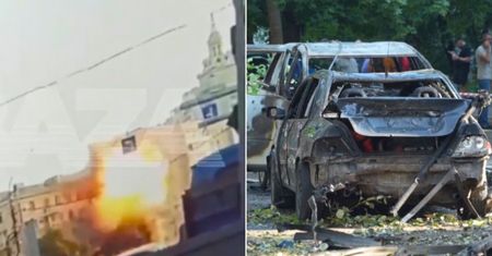 Eksplozje w centrum miasta. Moment ataku w rosyjskim Woroneżu