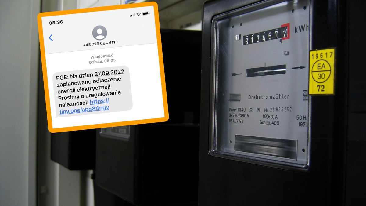 Fałszywy SMS o wyłączeniu energii