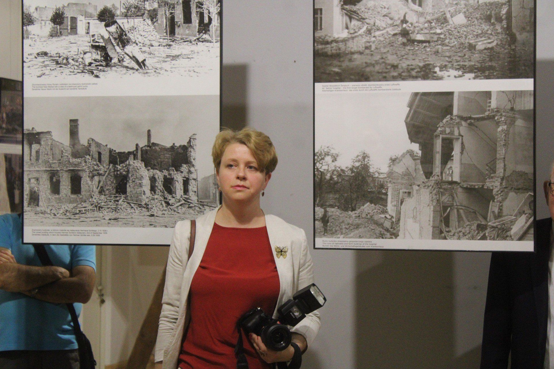 Wernisaż wystawy o nalotach na Wieluń w bełchatowskim muzeum