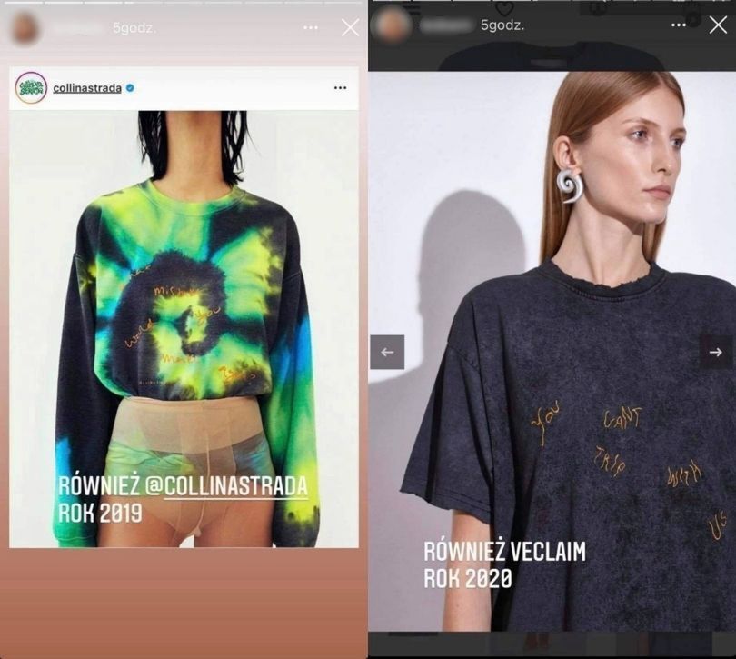 Bluzy z nowej kolekcji Veclaim vs. projekty nowojorskiej marki Collina Strada
